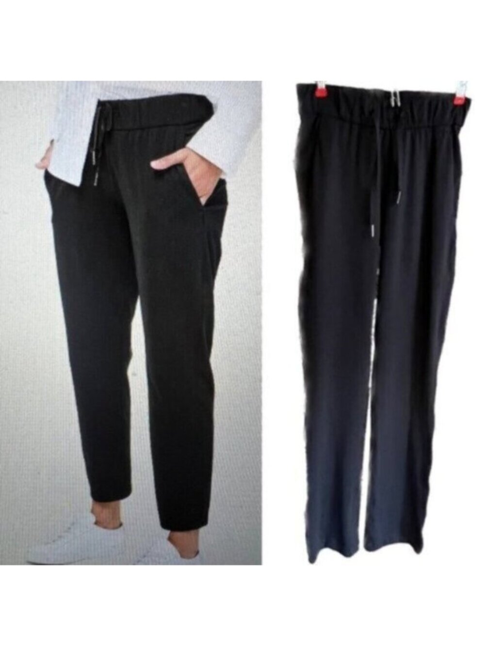Lululemon  ^* On The Fly Pant Black Designed for: Office Travel Commute EUC 26”